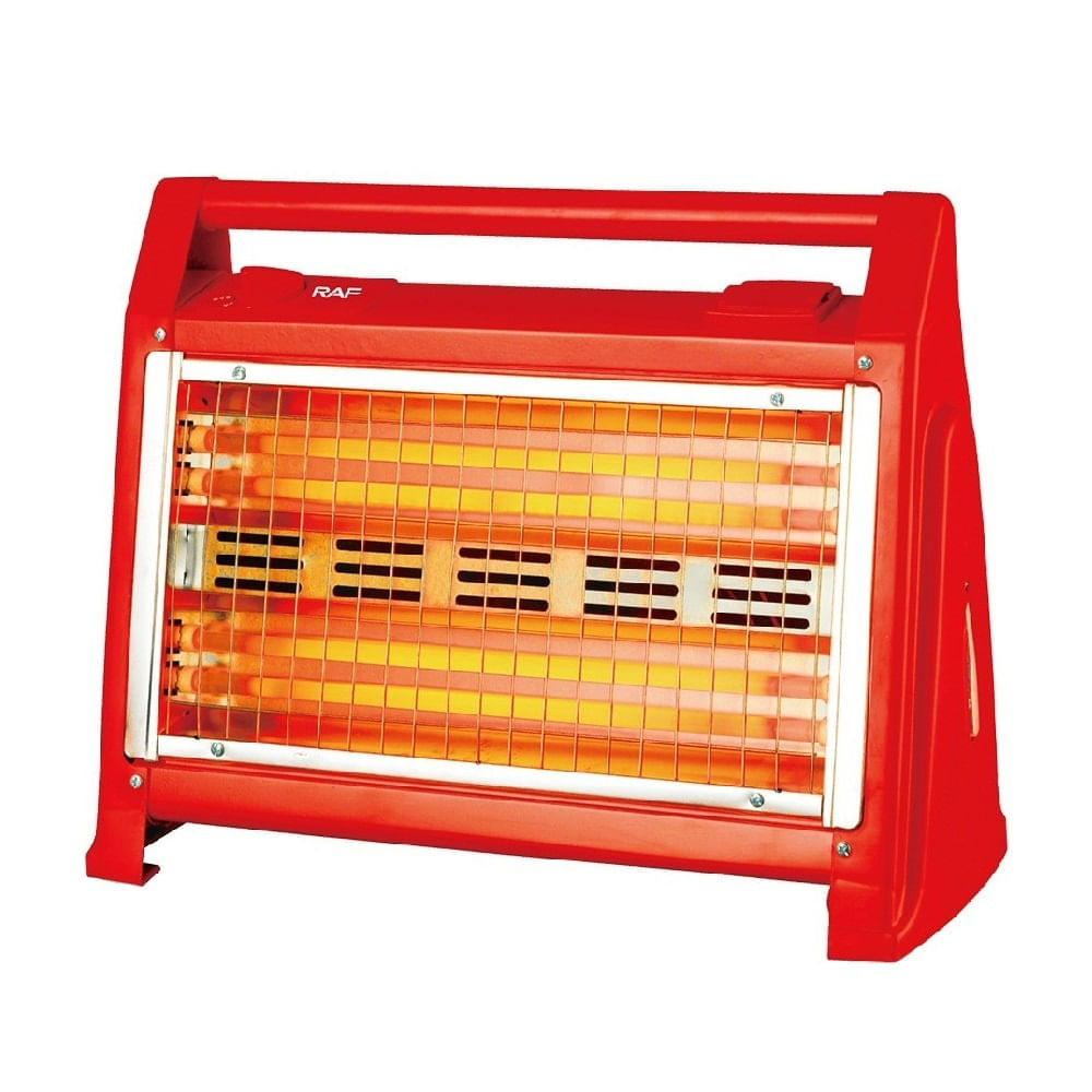 Radiator electric cu quartz, RAF R1175, 2400W, 2 setari de temperatura, 45x18x35 cm, rosu