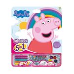Carti si Birotica - Carti - Carti pentru copii - Carti de colorat - Set de Colorat bloc mare, 5 in 1, Peppa Pig, cu accesorii, 3ani+, 42x35x1.2cm - Infinity.ro