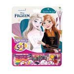 Jucarii, Copii si Bebe - Jucarii si jocuri - Jucarii & jocuri educative - Seturi pictura si desen - Set de Colorat Bloc mare, Frozen, 5 in 1, 3ani+, 35x1x42cm - Infinity.ro