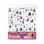 Jucarii, Copii si Bebe - Jucarii si jocuri - Jucarii & jocuri educative - Seturi pictura si desen - Set de Colorat Bloc mare, Frozen, 5 in 1, 3ani+, 35x1x42cm - Infinity.ro