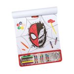 Jucarii, Copii si Bebe - Jucarii si jocuri - Jucarii & jocuri educative - Seturi pictura si desen - Set de Colorat Bloc Mare, Spiderman, 5 in1, cu Accesorii, 3ani+, 35x1.2x42 cm - Infinity.ro