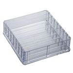 Carti si Birotica - Birotica - Accesorii de birou - Suporturi accesorii birou - Suport Acrilic pentru Cosmetice, 8 Compartimente, 23x24x6.5cm, transparent - Infinity.ro