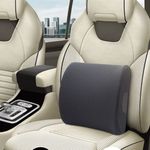 Casa si Gradina - Textile si covoare - Perne si pilote - Perne - Perna Lombara, pentru Masina, husa reglabila, spuma cu memorie, 34x34x12 cm, negru - Infinity.ro