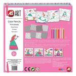 Carti si Birotica - Carti - Carti pentru copii - Carti de colorat - Set de Colorat cu Creioane Colorate, Printese, 20buc - Infinity.ro