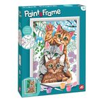 Jucarii, Copii si Bebe - Jucarii si jocuri - Jucarii & jocuri educative - Seturi pictura si desen - Kit Pictura si Rama cu Numere, Funny Kitties - Infinity.ro