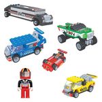 Jucarii, Copii si Bebe - Jucarii si jocuri - Seturi de constructie si cuburi - Seturi de constructie - Cuburi de Constructie Vehicule Off-Road si Figurina, 323 de piese - Infinity.ro