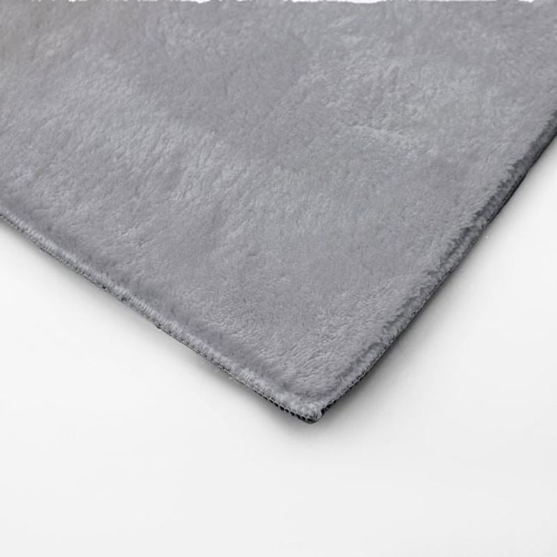 Casa si Gradina - Textile si covoare - Covoare - Covoare casa - Covoras decorativ catifelat, textura moale, strat interior antiderapant, 150x100 cm, gri - Infinity.ro