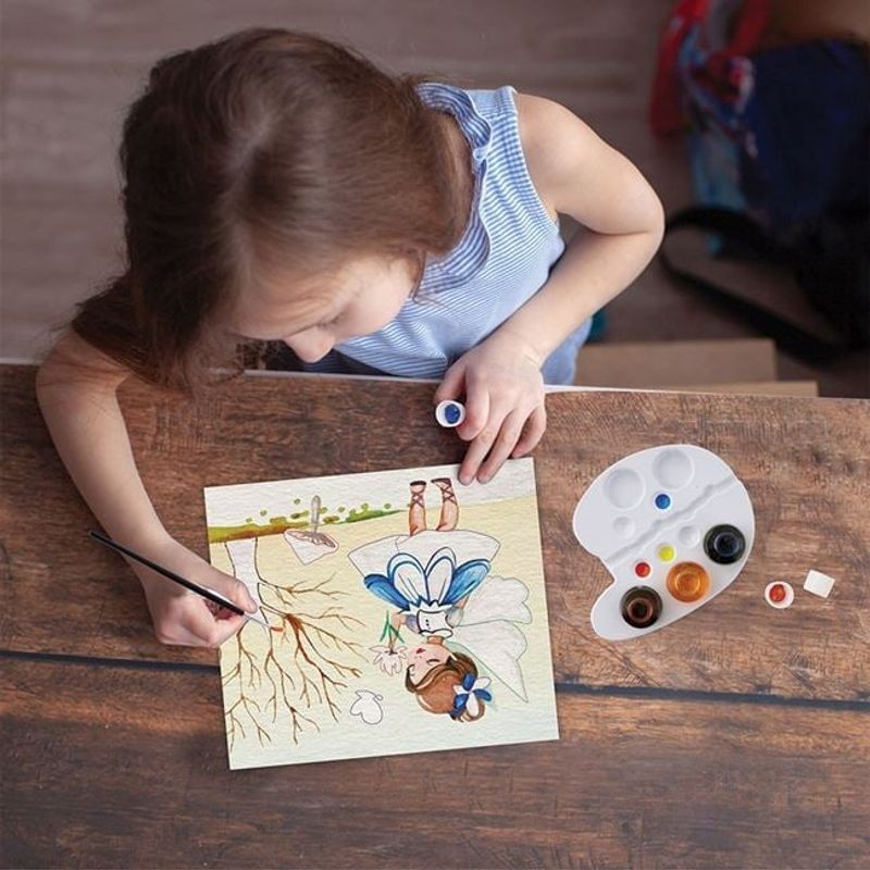 Jucarii, Copii si Bebe - Jucarii si jocuri - Jucarii & jocuri educative - Seturi pictura si desen - Set Pictura cu Acuarele, Zane, 11 piese - Infinity.ro