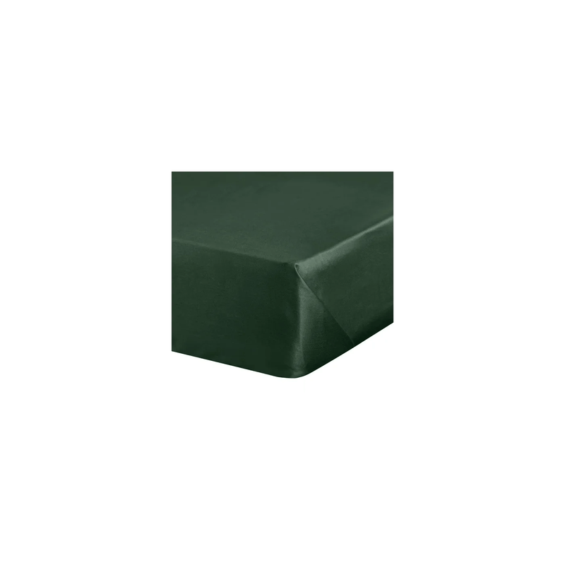 Casa si Gradina/Textile si covoare/Lenjerii de pat/Cearceafuri de pat - Cearsaf neted din satin de bumbac fara elastic, 180 x 210 cm, verde - Infinity.ro
