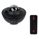 Casa si Gradina - Corpuri si surse de iluminat - Veioze si lampi - Veioze - Proiector pentru camera, cu LED, cu telecomanda si cablu USB, negru - Infinity.ro