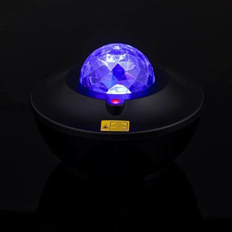 Casa si Gradina - Corpuri si surse de iluminat - Veioze si lampi - Veioze - Proiector pentru camera, cu LED, cu telecomanda si cablu USB, negru - Infinity.ro