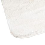 Casa si Gradina - Textile si covoare - Covoare - Covoare casa - Covoras decorativ catifelat pentru hol, aspect blanita de iepure,  antiderapant, 140x60 cm, alb - Infinity.ro