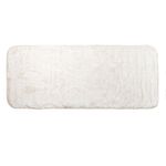 Casa si Gradina - Textile si covoare - Covoare - Covoare casa - Covoras decorativ catifelat pentru hol, aspect blanita de iepure,  antiderapant, 140x60 cm, alb - Infinity.ro
