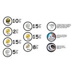 Casa si Gradina - Decoratiuni - Decoratiuni petrecere - Baloane - Set Decorare Party cu Baloane, Albe, Auriu, 70buc - Infinity.ro