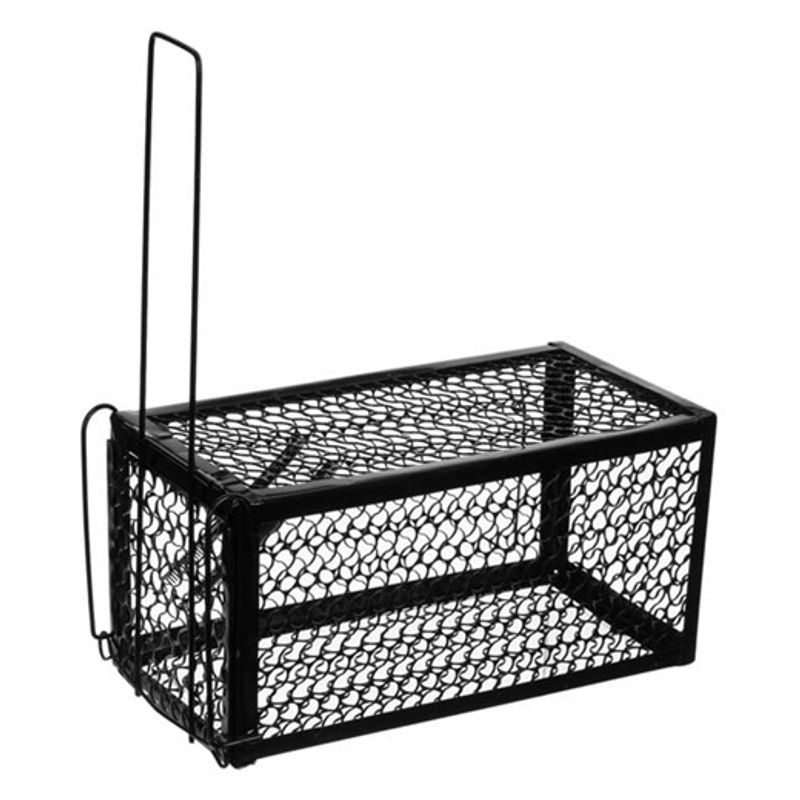 Market - Curatenie si intretinere casa - Produse menaj - Insecticide si capcane - Capacana Rozatoare Metalica Neagra 23x11x11cm - Infinity.ro
