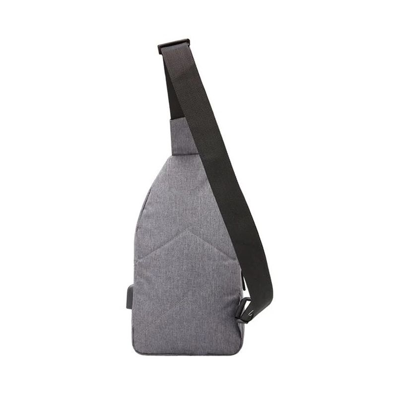Fashion, accesorii si bijuterii - Barbati - Accesorii barbati - Genti si rucsacuri barbati - Rucsac pentru Barbati cu USB si Port Casti, 18x8x32cm, gri - Infinity.ro