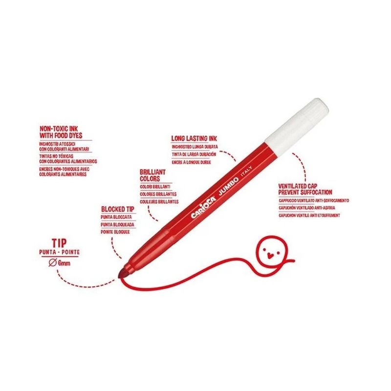 Carti si Birotica - Birotica - Instrumente de scris - Markere si carioci - Set 24 Carioci Lavabile cu Varf Gros - Infinity.ro