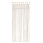 Casa si Gradina - Textile si covoare - Perdele si draperii - Perdele - Perdea decorativa pentru usa, din lemn si bumbac, dimensiuni 100x200cm, bej - Infinity.ro