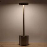 Casa si Gradina - Corpuri si surse de iluminat - Veioze si lampi - Veioze - Veioza Metalica cu USB si Functie Touch, 3 Nivele de Lumina, 35cm, argintiu - Infinity.ro