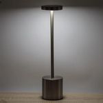 Casa si Gradina - Corpuri si surse de iluminat - Veioze si lampi - Veioze - Veioza Metalica cu USB si Functie Touch, 3 Nivele de Lumina, 35cm, argintiu - Infinity.ro