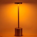 Casa si Gradina - Corpuri si surse de iluminat - Veioze si lampi - Veioze - Veioza Metalica cu USB si Functie Touch, 3 Nivele de Lumina, 35cm, argintiu - Infinity.ro