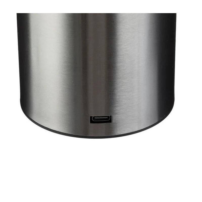 Casa si Gradina - Corpuri si surse de iluminat - Veioze si lampi - Veioze - Veioza Metalica cu USB si Functie Touch, 3 Nivele de Lumina, 35cm, argintiu - Infinity.ro