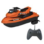 Jucarii, Copii si Bebe - Jucarii si jocuri - Vehicule si jucarii cu telecomanda - Barci cu telecomanda - Jet Ski cu telecomanda, dimensiuni 30x9x23cm, 27MHZ, portocaliu-negru - Infinity.ro
