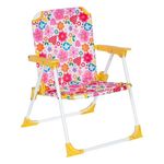 Sport si Outdoor - Camping - Mobilier pentru camping - Scaune camping - Scaun pentru copii, din metal, model floral, dimensiuni 37x35x46cm, multicolor - Infinity.ro