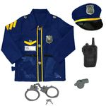 Jucarii, Copii si Bebe - Jucarii si jocuri - Jucarii de rol - Masti si costume copii - Costum Deghizare Politist, Accesorii politie, pentru Copii, Albastru - Infinity.ro