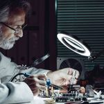 TV, Audio-Video si Foto - Optica, astronomie si metrologie - Optica si astronomie - Lupe si instrumente optice - Lupa de Masa cu LED si Brat Reglabil, 3.5x Marire, 31cm, negru - Infinity.ro