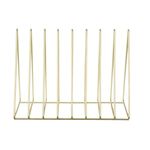 Carti si Birotica - Birotica - Accesorii de birou - Suporturi accesorii birou - Suport Metalic Auriu pentru Carti, cu 8 Compartimente, 27x17.5x20cm, auriu - Infinity.ro
