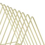 Carti si Birotica - Birotica - Accesorii de birou - Suporturi accesorii birou - Suport Metalic Auriu pentru Carti, cu 8 Compartimente, 27x17.5x20cm, auriu - Infinity.ro