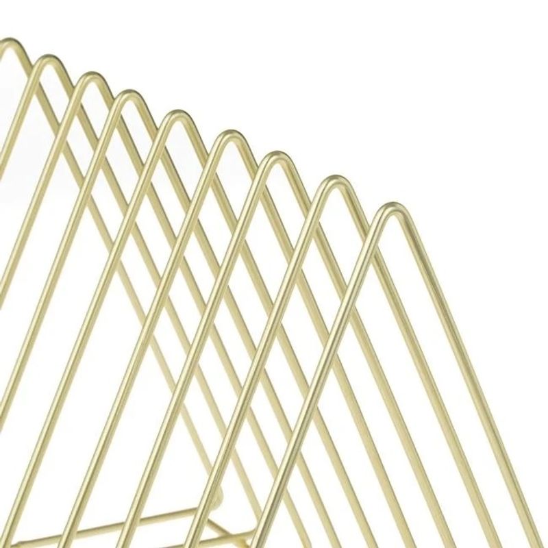 Carti si Birotica - Birotica - Accesorii de birou - Suporturi accesorii birou - Suport Metalic Auriu pentru Carti, cu 8 Compartimente, 27x17.5x20cm, auriu - Infinity.ro