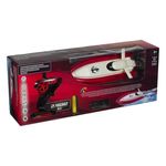 Jucarii, Copii si Bebe - Jucarii si jocuri - Vehicule si jucarii cu telecomanda - Barci cu telecomanda - Barca cu telecomanda, rezistenta la apa, dimensiune 36.5cm, alb-rosu - Infinity.ro