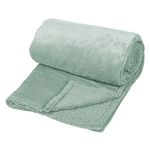 Casa si Gradina - Textile si covoare - Paturi si cuverturi - Paturi - Patura catifelata pentru iarna, cu interior cu aspect sherpa, 200x150 cm, verde - Infinity.ro