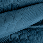 Casa si Gradina - Textile si covoare - Pături și cuverturi - Cuverturi - Cuvertura de pat DESIGN 91 BONI cu model patchwork in relief realizat prin presare la cald, 170 x 210 cm, bleumarin - Infinity.ro