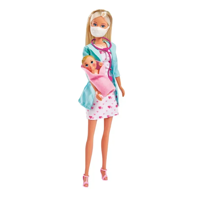 Jucarii, Copii si Bebe - Jucarii si jocuri - Papusi si accesorii - Papusi - Set Papusa si accesorii Steffi Love Baby Doctor - Infinity.ro