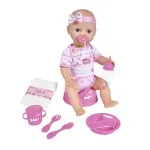 Jucarii, Copii si Bebe - Jucarii si jocuri - Papusi si accesorii - Papusi - New Born Baby Set Bebelus Roz - Infinity.ro