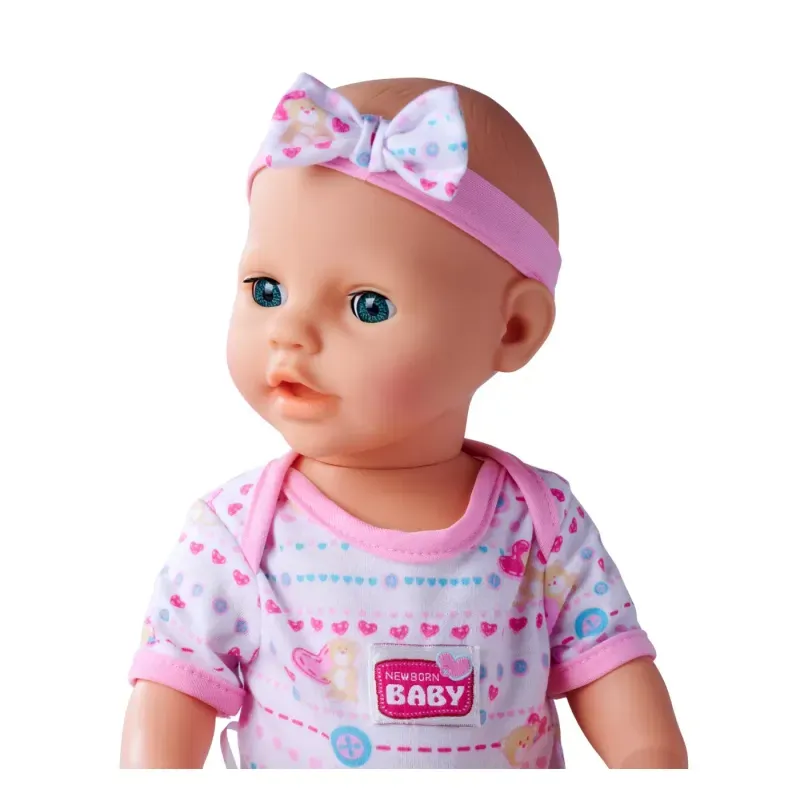 Jucarii, Copii si Bebe - Jucarii si jocuri - Papusi si accesorii - Papusi - New Born Baby Set Bebelus Roz - Infinity.ro