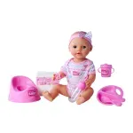 Jucarii, Copii si Bebe - Jucarii si jocuri - Papusi si accesorii - Papusi - New Born Baby Set Bebelus Roz - Infinity.ro