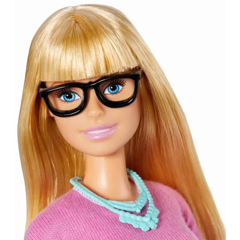 Jucarii, Copii si Bebe - Jucarii si jocuri - Papusi si accesorii - Papusi - Set Papusa Barbie Profesoara cu accesorii - Infinity.ro
