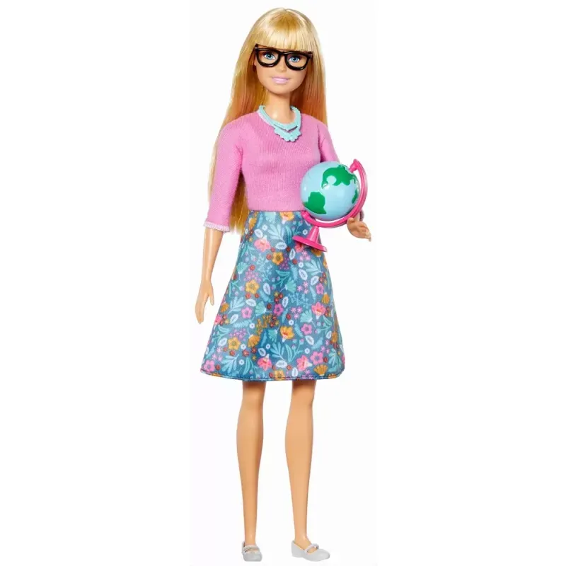 Jucarii, Copii si Bebe - Jucarii si jocuri - Papusi si accesorii - Papusi - Set Papusa Barbie Profesoara cu accesorii - Infinity.ro