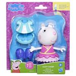 Jucarii, Copii si Bebe - Jucarii si jocuri - Figurine - Peppa Pig Set figurina si accesorii vestimentare oita Suzy 15cm - Infinity.ro
