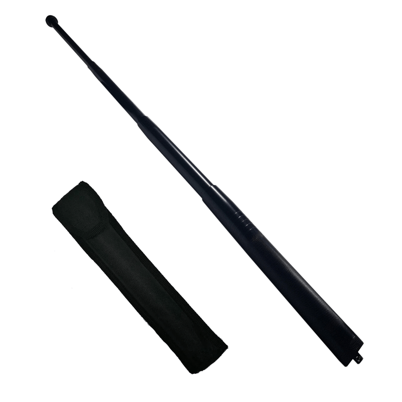Sport si Outdoor - Sporturi de contact - Produse autoaparare - Set baston telescopic din otel si spray paralizant , 110 ml, negru, 77 cm, 4 sectiuni , husa inclusa - Infinity.ro