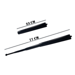 Sport si Outdoor - Camping - Accesorii camping si drumetii - Set baston telescopic din otel si spray paralizant , 90 ml, negru, 77 cm, 4 sectiuni , husa inclusa - Infinity.ro
