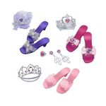 Jucarii, Copii si Bebe - Jucarii si jocuri - Jucarii de rol - Frumusete, bijuterii si accesorii fetite - Set de Infrumusetare, Tiara si Pantofi, 3 Modele, 7-8 ani - Infinity.ro
