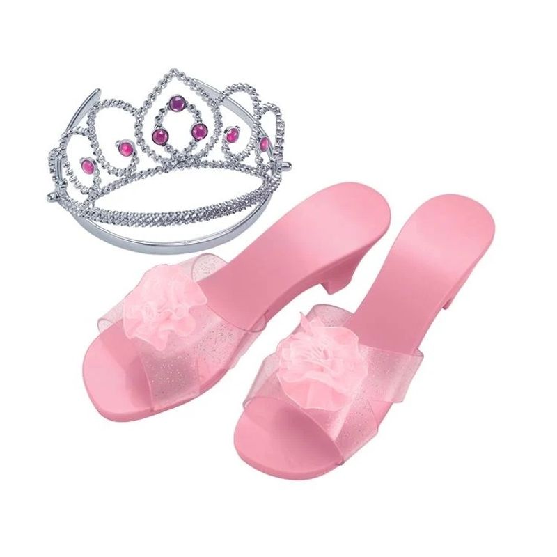 Jucarii, Copii si Bebe - Jucarii si jocuri - Jucarii de rol - Frumusete, bijuterii si accesorii fetite - Set de Infrumusetare, Tiara si Pantofi, 3 Modele, 7-8 ani - Infinity.ro