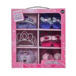 Jucarii, Copii si Bebe - Jucarii si jocuri - Jucarii de rol - Frumusete, bijuterii si accesorii fetite - Set de Infrumusetare, Tiara si Pantofi, 3 Modele, 7-8 ani - Infinity.ro