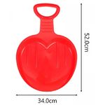 Sport si Outdoor - Sporturi de iarna - Sanius - Sanie cu maner, pentru copii 3+ ani, ABS, 52x34cm, Rosu - Infinity.ro