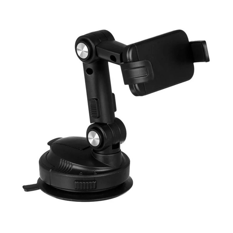 Laptop, Telefoane si Tablete - Telefoane mobile si accesorii - Accesorii Telefoane - Suport si docking telefoane - Suport Telefon Mobil, pentru Bord Auto, cu Ventuza, rotire 360°,10x8.5x9.5 cm, negru - Infinity.ro